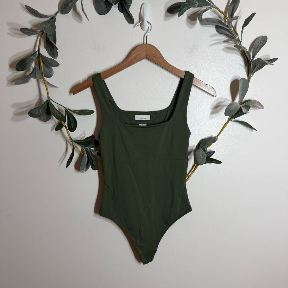Babaton Contour Green Tank Bodysuit